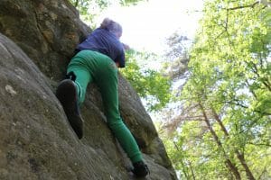 Pratique de l'escalade en extérieur