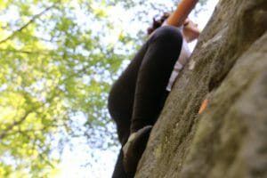 Pratique de l'escalade en extérieur