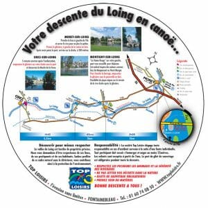 plan descente canoë / kayake