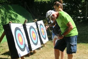 Tir à l'arc sur cible